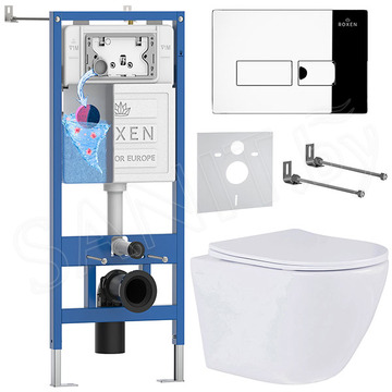Комплект инсталляции 6 в 1 Roxen StounFix Dual Fresh 583589 с аромадозатором