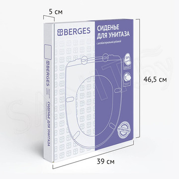 Крышка-сиденье Berges Geo Black SO 015113 с микролифтом