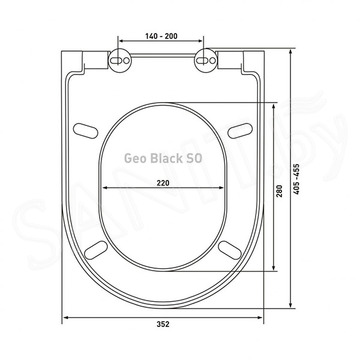 Крышка-сиденье Berges Geo Black SO 015113 с микролифтом