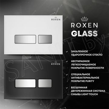 Кнопка для инсталляции Roxen Glass 430280B