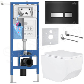 Комплект инсталляции 6 в 1 Roxen StounFix Dual Fresh 649644 с аромадозатором