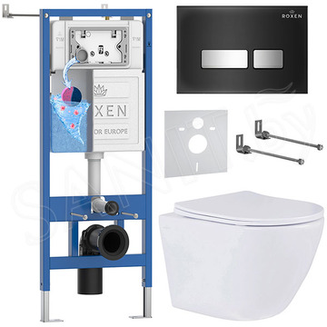 Комплект инсталляции 6 в 1 Roxen StounFix Dual Fresh 642915 с аромадозатором