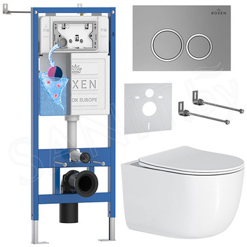 Комплект инсталляции 6 в 1 Roxen StounFix Dual Fresh 531880 с аромадозатором