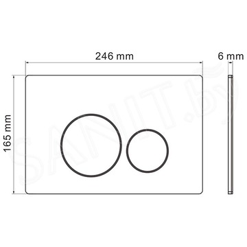 Комплект инсталляции 6 в 1 Roxen StounFix Slim 625840