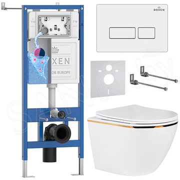 Комплект инсталляции 6 в 1 Roxen StounFix Dual Fresh 850609 с аромадозатором