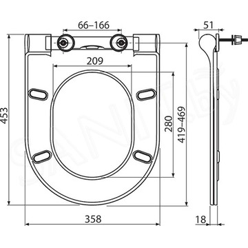 Комплект инсталляции Grohe Rapid SL 38772001 с подвесным унитазом Ravak Uni Chrome RimOFF X01535 Slim Soft Close