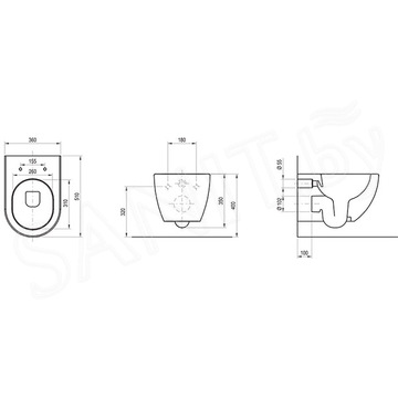 Комплект инсталляции Grohe Rapid SL 38772001 с подвесным унитазом Ravak Uni Chrome RimOFF X01535 Slim Soft Close