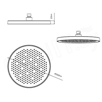 Верхний душ Vincea VSHD-42CGM