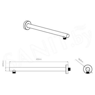 Верхний душ Vincea VSHD-42CMB