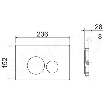 Комплект инсталляции 4 в 1 CeramicaNova Metropol CN4002MB-1001B-1000