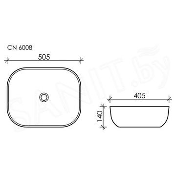 Умывальник CeramicaNova Element CN6008