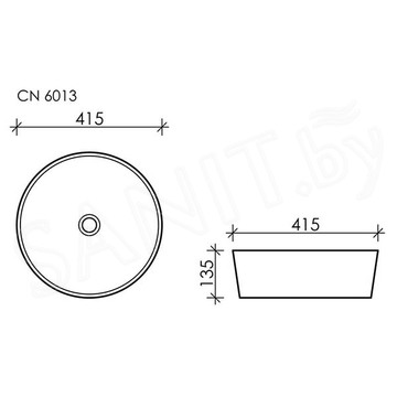 Умывальник CeramicaNova Element CN6013