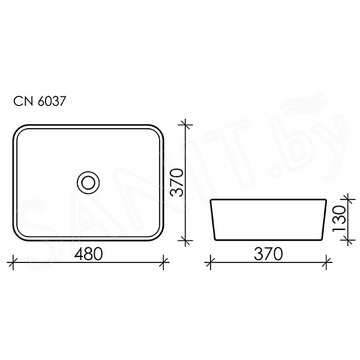 Умывальник CeramicaNova Element CN6037