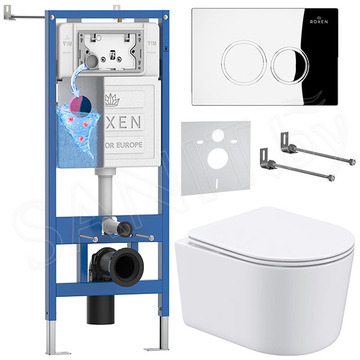 Комплект инсталляции 6 в 1 Roxen StounFix Dual Fresh 913681 с аромадозатором