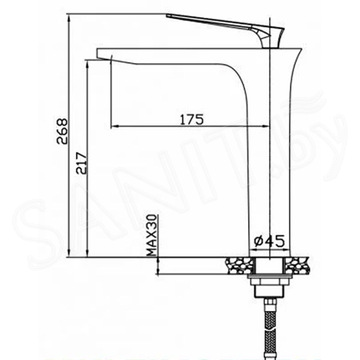 Смеситель для кухонной мойки AV Engineering AVJWL4-A224-280