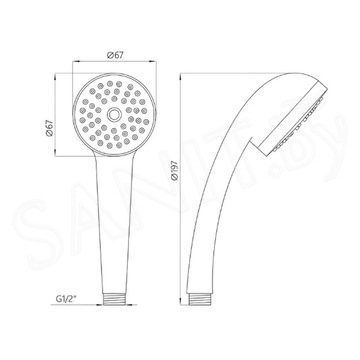 Душевая лейка AV Engineering AVSSS-019