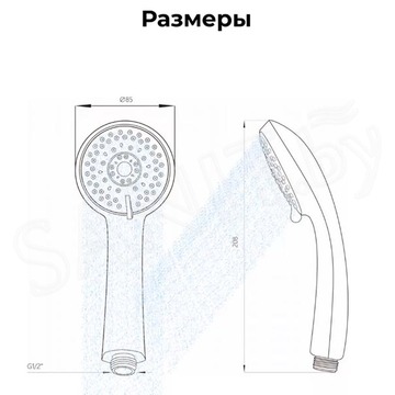 Душевая лейка AV Engineering AVSSS-022