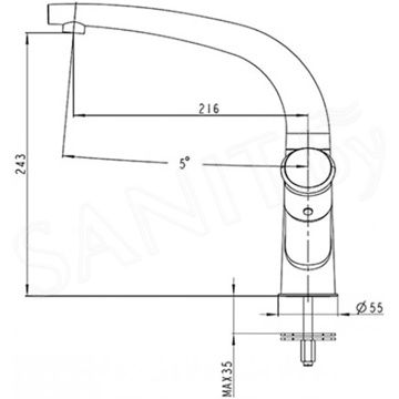 Смеситель для кухонной мойки Kaiser Calla 71044