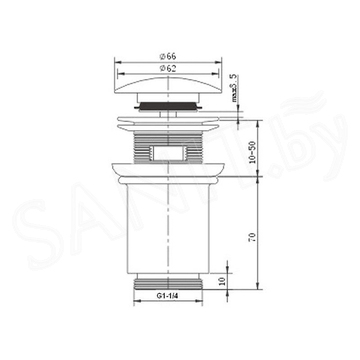 Донный клапан Kaiser 8011Bl