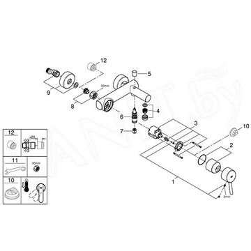 Смеситель для ванны Grohe Concetto 32211001