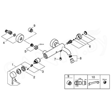 Смеситель для ванны Grohe Essence 33624001