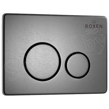Комплект инсталляции Roxen StounFix Slim с удлиненными креплениями, металлической кнопкой Steel и унитазом Lavinia Boho One Rimless 3302004R