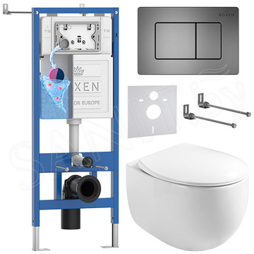 Комплект инсталляции 6 в 1 Roxen StounFix Dual Fresh 964215 с аромадозатором