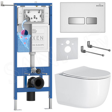 Комплект инсталляции 6 в 1 Roxen StounFix Dual Fresh 964605 с аромадозатором