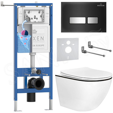 Комплект инсталляции 6 в 1 Roxen StounFix Dual Fresh 964974 с аромадозатором