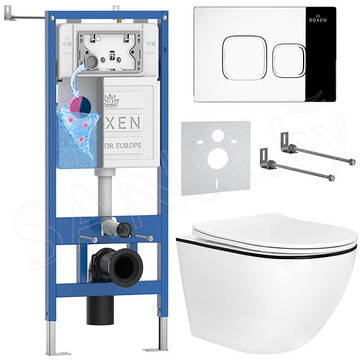 Комплект инсталляции 6 в 1 Roxen StounFix Dual Fresh 964686 с аромадозатором