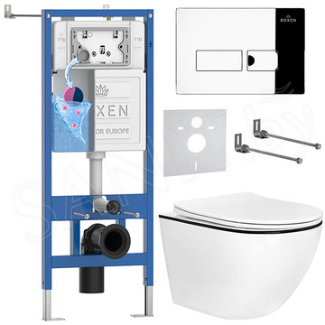 Комплект инсталляции 6 в 1 Roxen StounFix Dual Fresh 964772 с аромадозатором