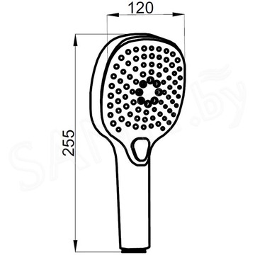 Душевая лейка Azario Nevo AZ-15783019