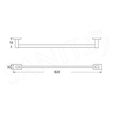 Держатель для полотенец Shevanik SG5617C