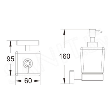 Дозатор для моющих средств Shevanik SG5644C