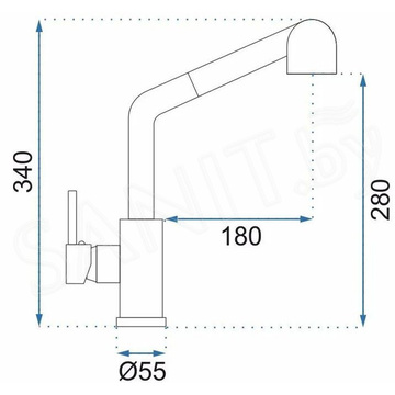 Смеситель для кухонной мойки Rea Troy gold matt REA-B6302