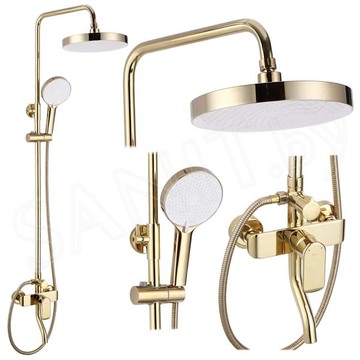 Душевая стойка Rea Bloom Gold REA-P9528 / Gold White REA-P9529