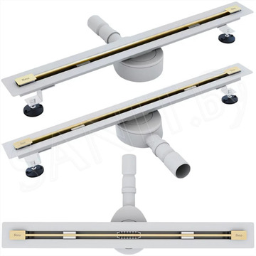 Душевой трап Rea Neo Ultra Slim Pro Gold Matt 60 / 70 / 80