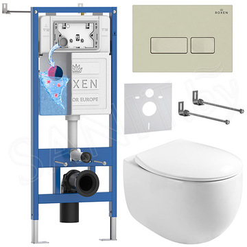 Комплект инсталляции 6 в 1 Roxen StounFix Dual Fresh 966706 с аромадозатором