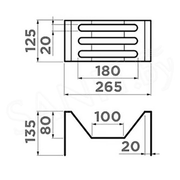 Корзина для кухонной мойки Omoikiri FG-02-LG для DRY-01/02