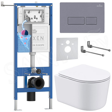 Комплект инсталляции 6 в 1 Roxen StounFix Dual Fresh 966808 с аромадозатором