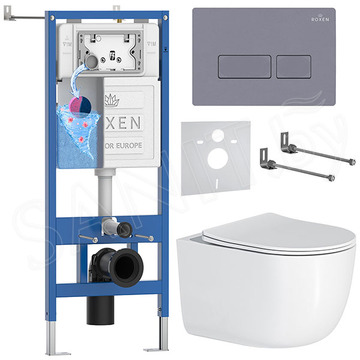 Комплект инсталляции 6 в 1 Roxen StounFix Dual Fresh 966868 с аромадозатором