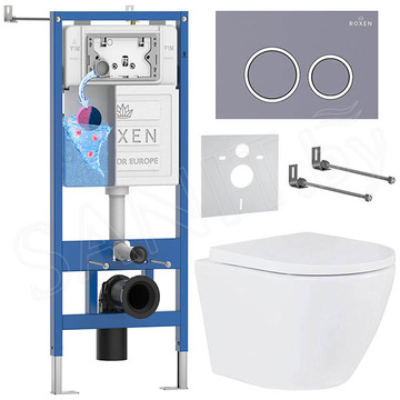 Комплект инсталляции 6 в 1 Roxen StounFix Dual Fresh 966055 с аромадозатором