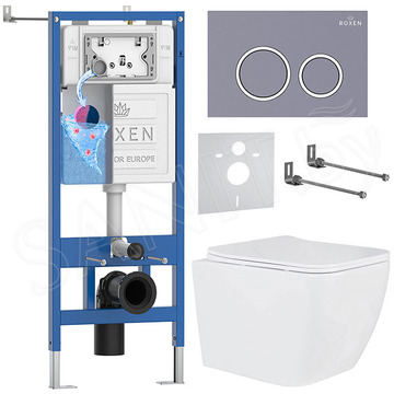 Комплект инсталляции 6 в 1 Roxen StounFix Dual Fresh 966075 с аромадозатором