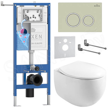 Комплект инсталляции 6 в 1 Roxen StounFix Dual Fresh 966284 с аромадозатором