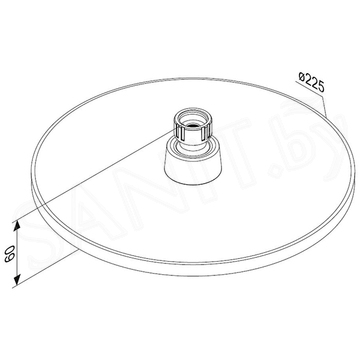 Верхний душ Damixa Jupiter 977050000