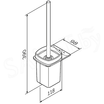 Ершик для унитаза AM.PM Inspire V2.0 A50A33422