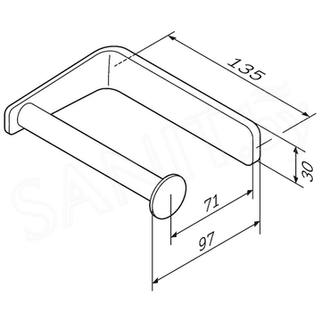 Держатель для туалетной бумаги AM.PM Inspire V2.0 A50A34122