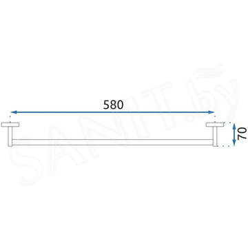 Держатель для полотенец Rea Mist 01 Gold 80017