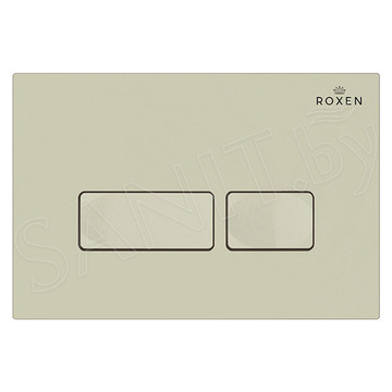 Комплект инсталляции Roxen StounFix Slim с удлиненными креплениями в комплекте, бежевой кнопкой смыва и унитазом Bocchi V-Tondo Compacto Rimless