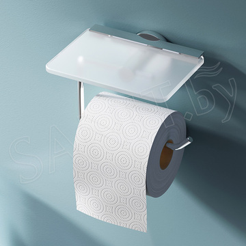 Держатель для туалетной бумаги AM.PM X-Joy A85A341500 с полкой